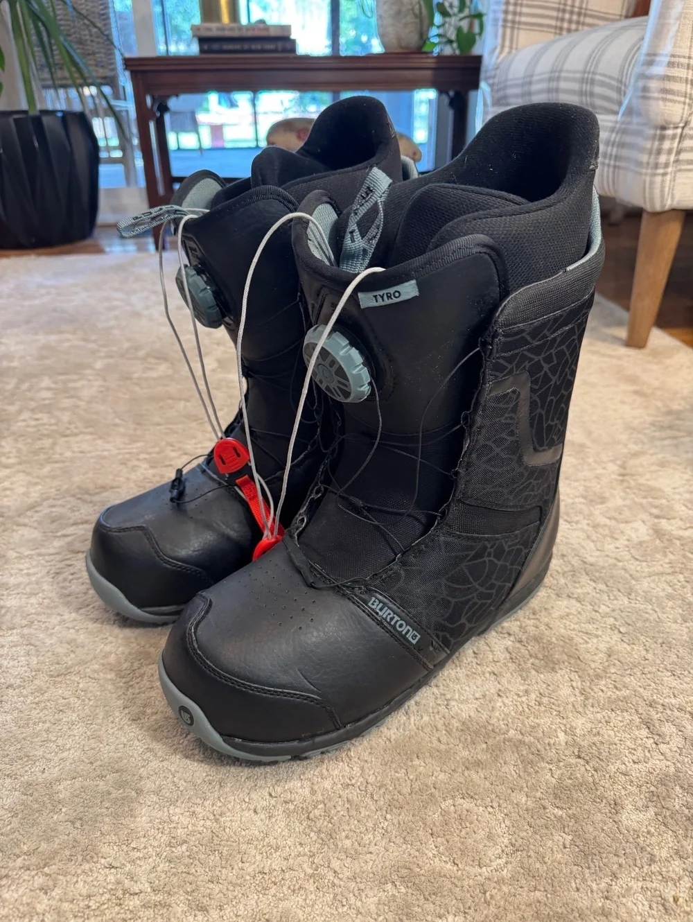 Burton Tyro Snowboard Boots Men’s 13 Black Speed Dial Boa Style 31cm EU 46.5
